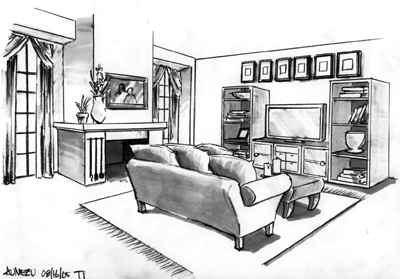 Site Blogspot   Design Living Room on Sketches Living Room